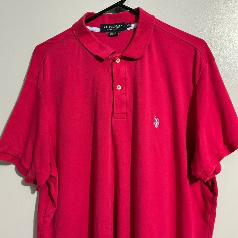 U.S. Polo Assn. Men's Pink Polo Shirt size XXL